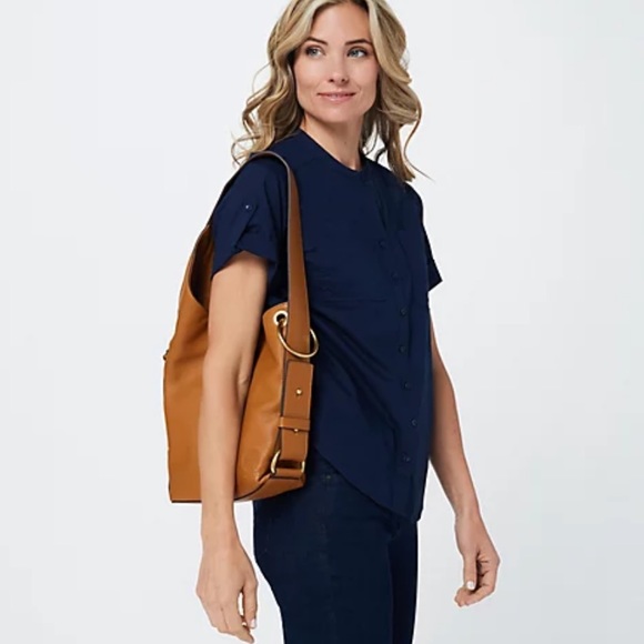 Vince Camuto | Bags | Vince Camuto Pebbled Leather Sling Ryton Bag In ...